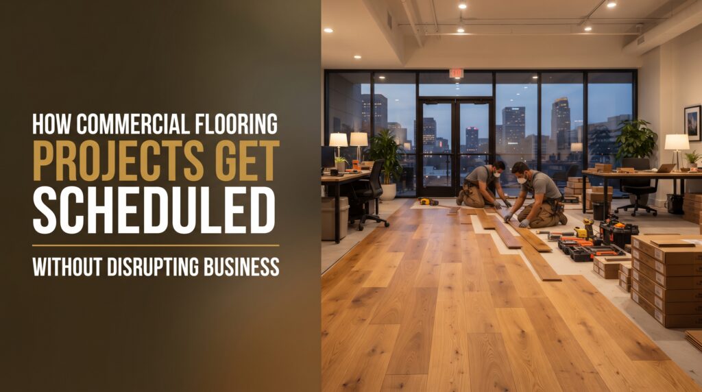 How Commercial Flooring Projects Get Scheduled Without Disrupting Business