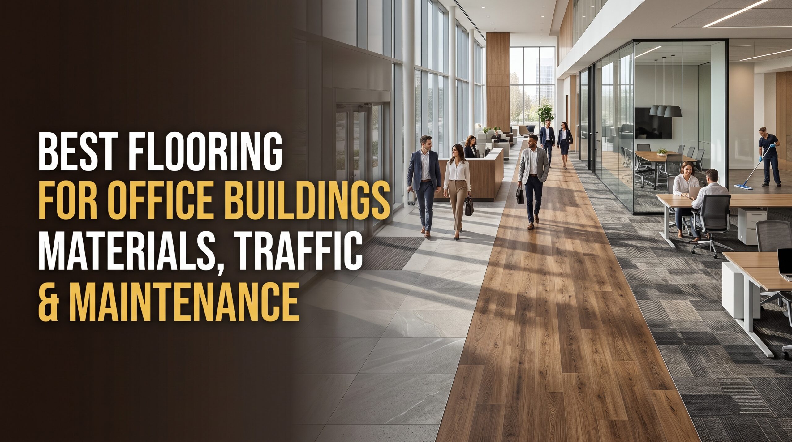 Best Flooring for Office Buildings Materials, Traffic and Maintenance