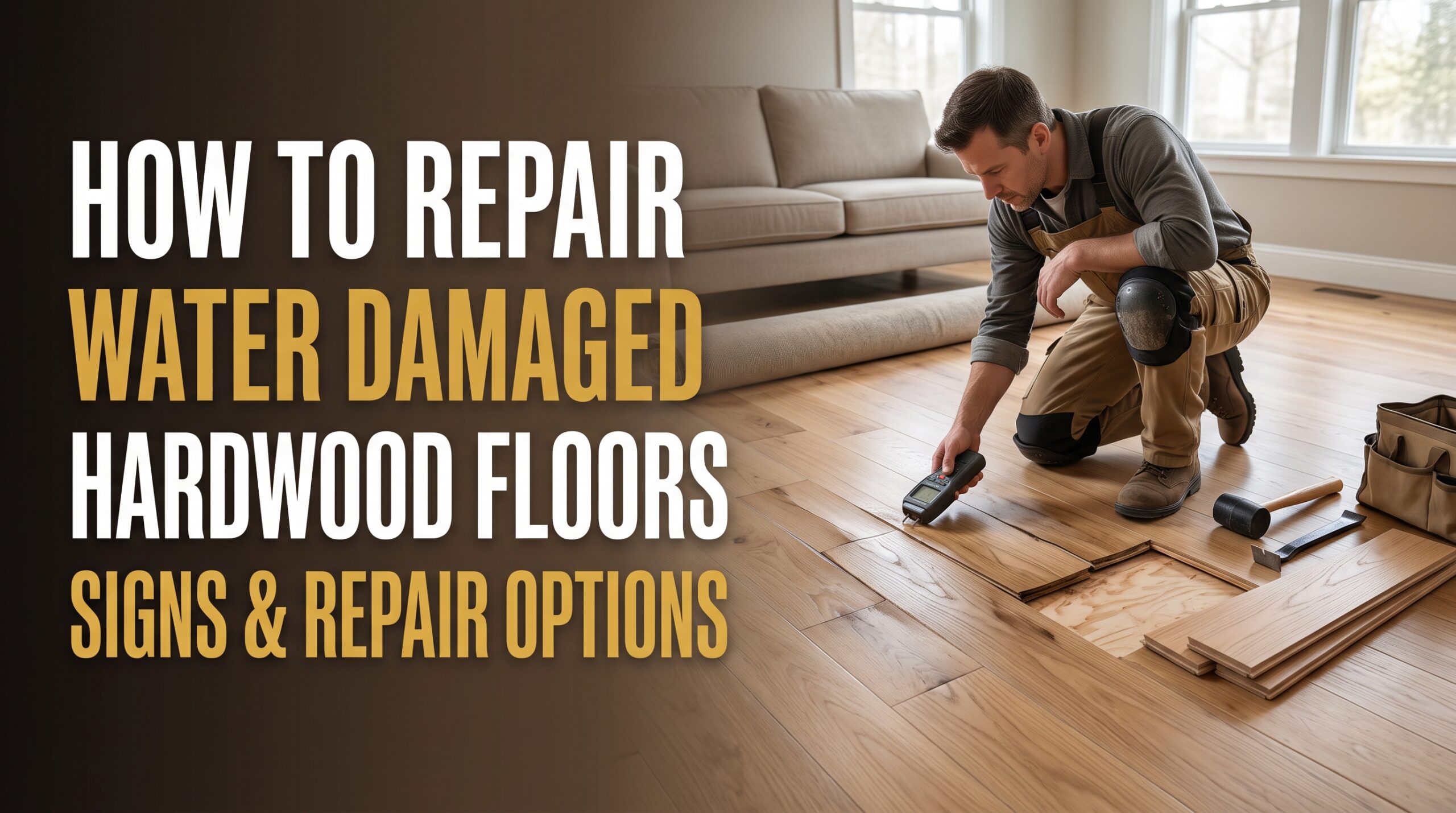 How to Repair Water Damaged Hardwood Floors Signs and Repair Options